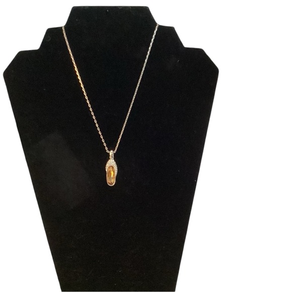 COPY - BorumAmerica Crystal Slipper Necklace - Picture 5 of 13